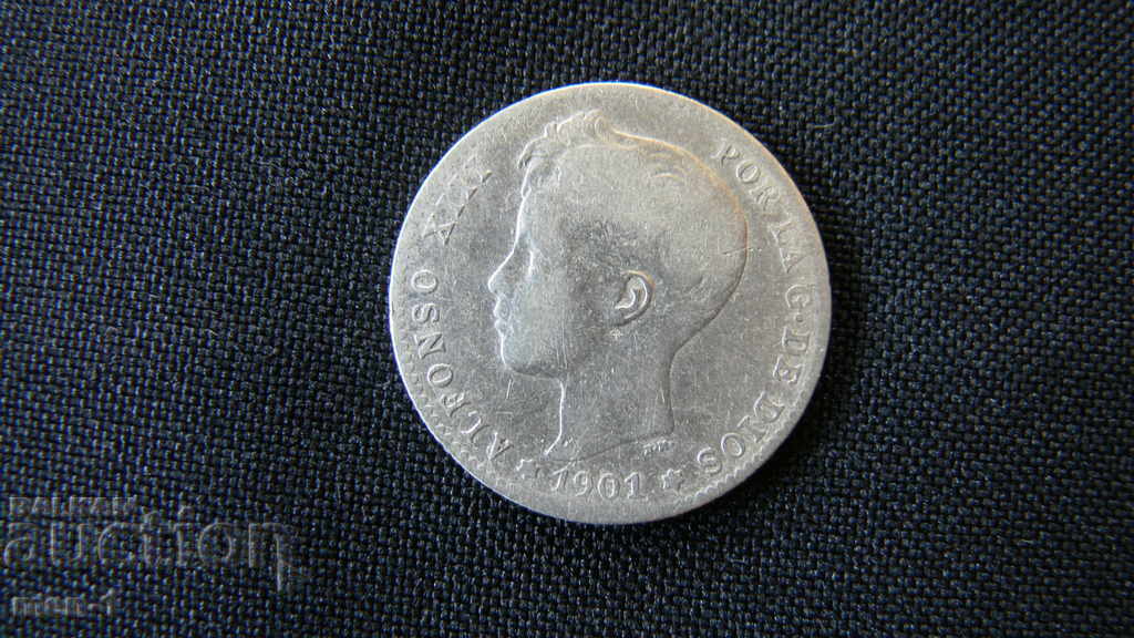 1 PESETA - 1901 - SPAIN 1 PESETA - 1901 - SPAIN