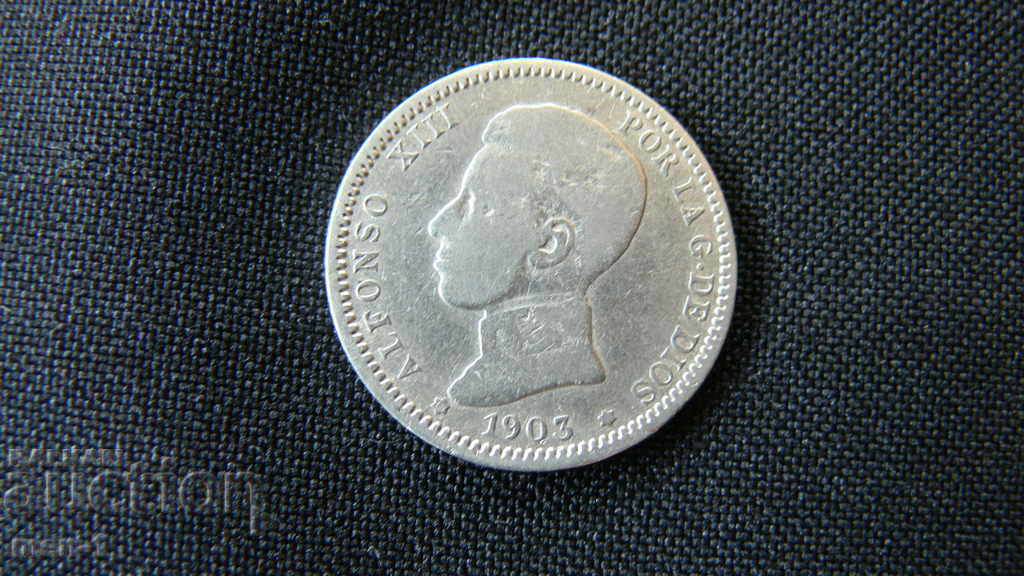 1 PESETA - 1903 - SPANIA 1 PESETA - 1903 - SPANIA
