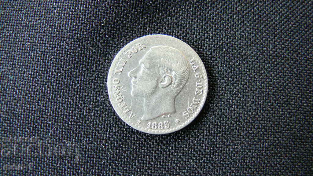 50 CENT Spain 1885 50 CENT Spain 1885