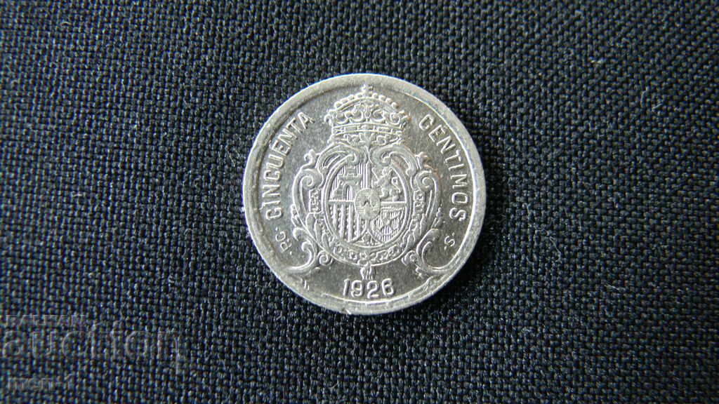 50 Cent Spain 1926 50 Cent Spain 1926