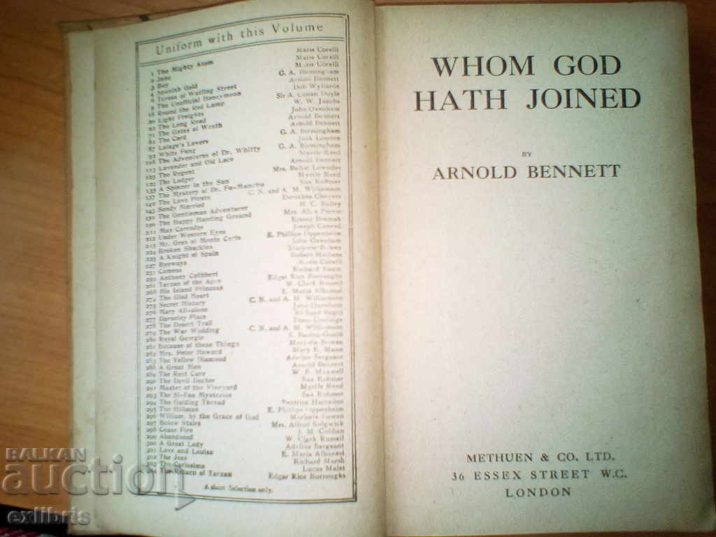 Arnold Bennett. Whom God Hath Joined 1919 with price 45.00 BGN | € 23.01 Arnold Bennett. Whom God Hath Joined 1919 with price 45.00 BGN | € 23.01