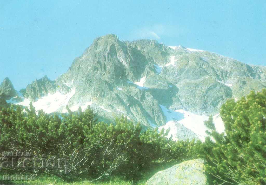 Стара картичка - Рила, връх Ловница
