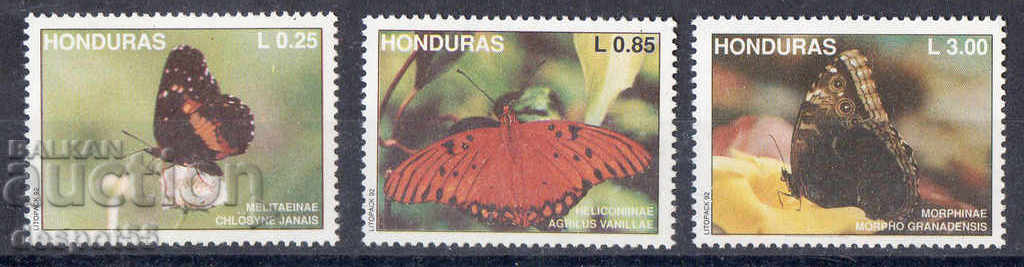 1992. Honduras. Butterflies.
