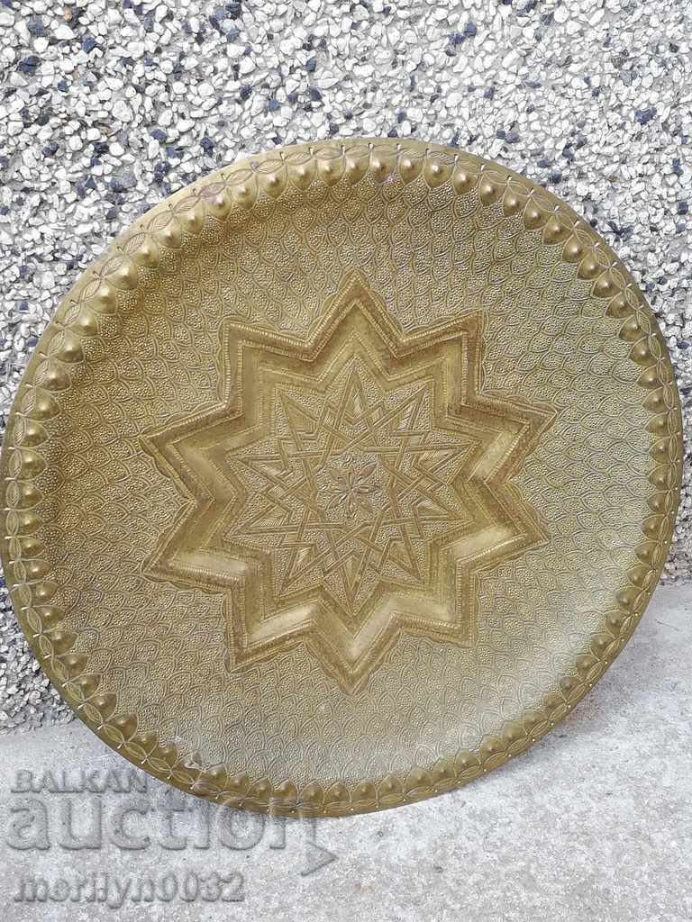 Arabă chiuveta chiuveta alama placa de 70 de ani de decorare