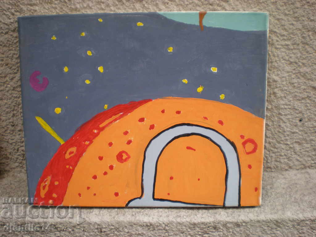 картина, масло, платно