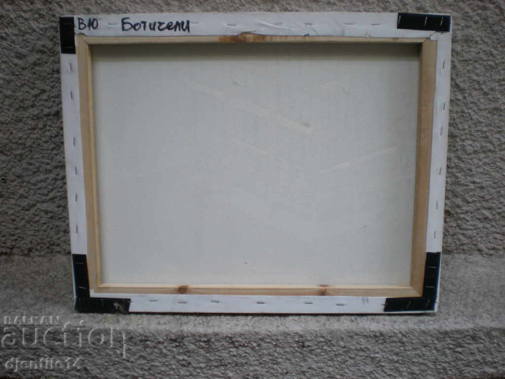 Auction picture, oil, canvas Auction picture, oil, canvas