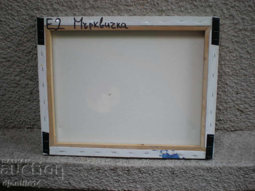 Auction picture, oil, canvas Auction picture, oil, canvas