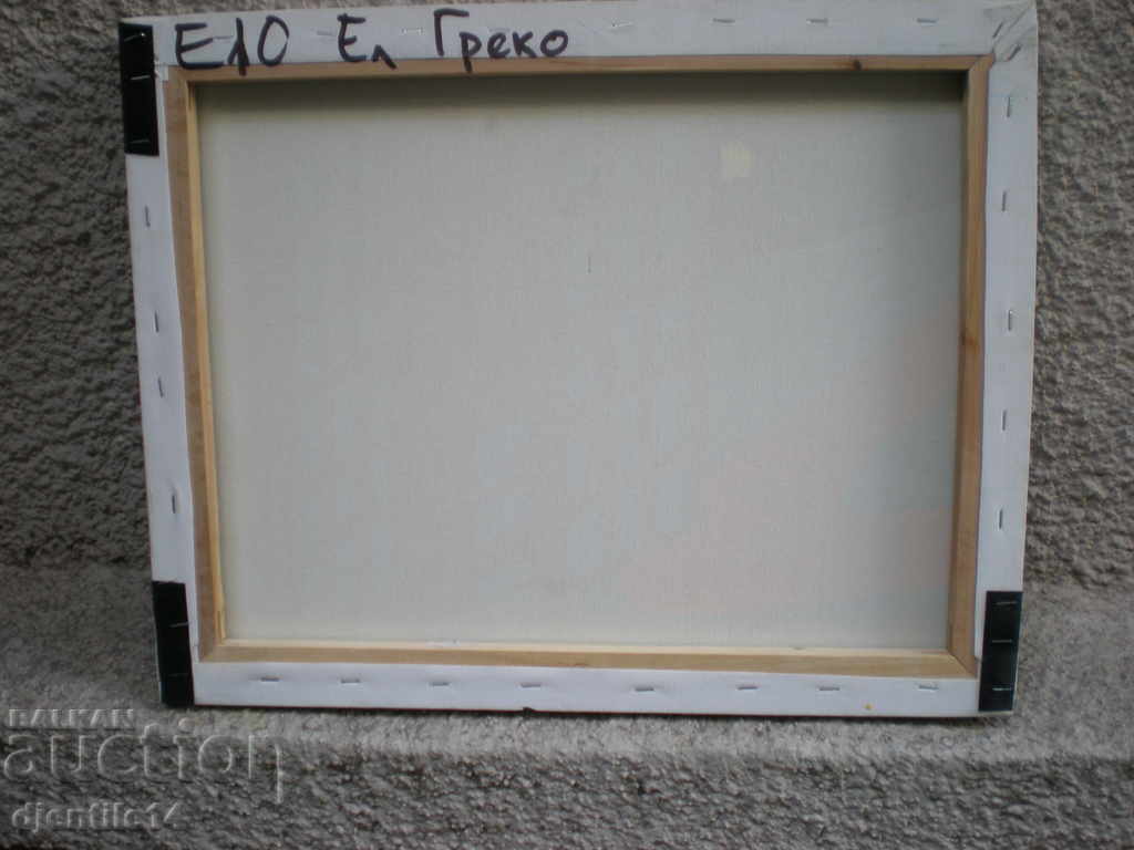 Auction picture, oil, canvas Auction picture, oil, canvas