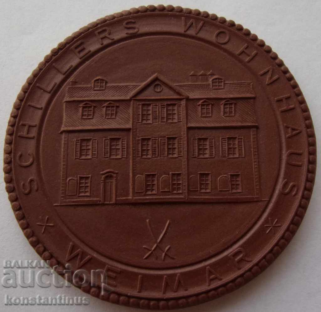 Porțelan, Friedrich von Schiller 1920 18,15g 50 mm cu preț € 28.12 | 55.00 BGN