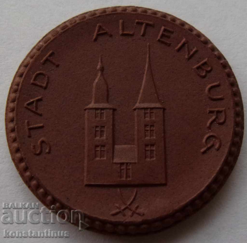 Altenburg 50 Pfennig 1921 Porcelain