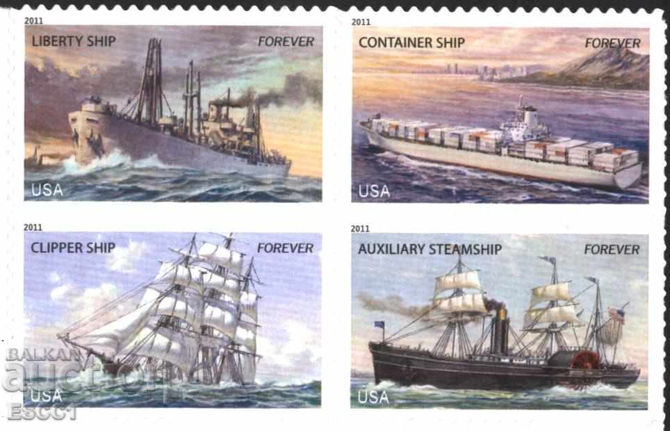 Чисти марки    Кораби  2011  от САЩ
