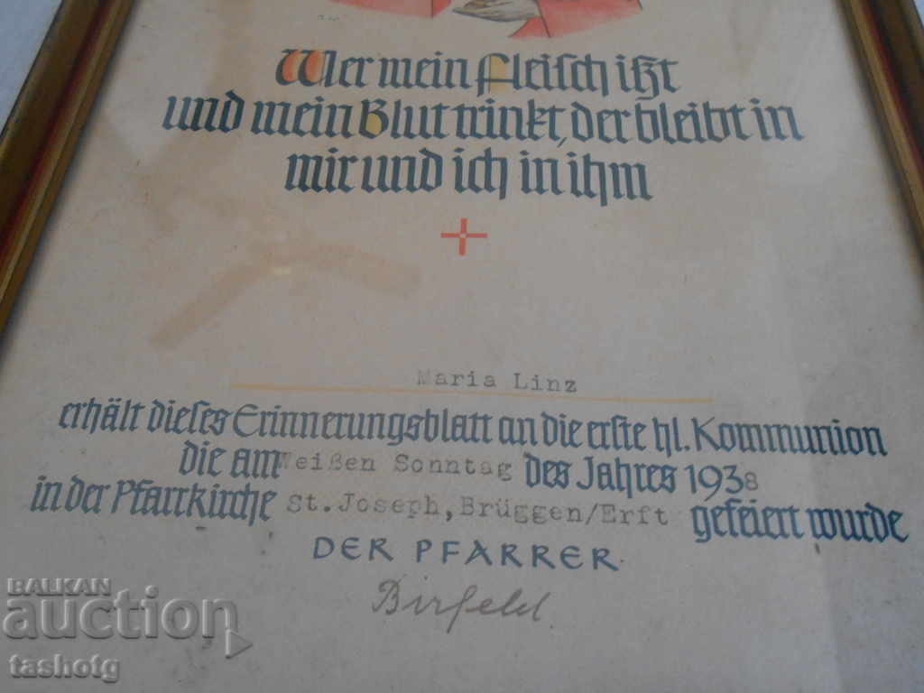 Delivery of STAR GERMAN MEMORIAL LIST CERTIFICATE OF 1938 !!!