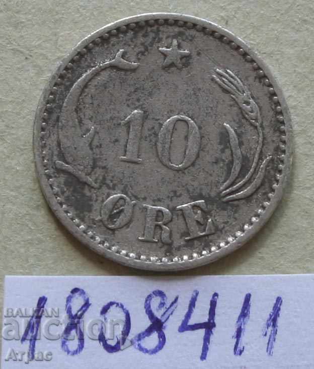 10 pp 1899 Denmark - silver, rare