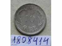 10 pp 1891 Denmark - silver, rare