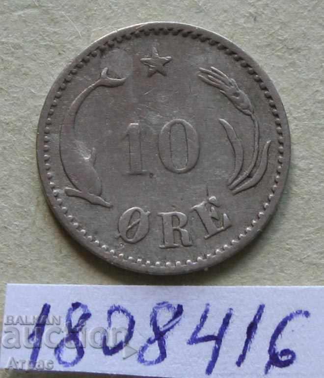 10 pp 1894 Danemarca - argint, rare