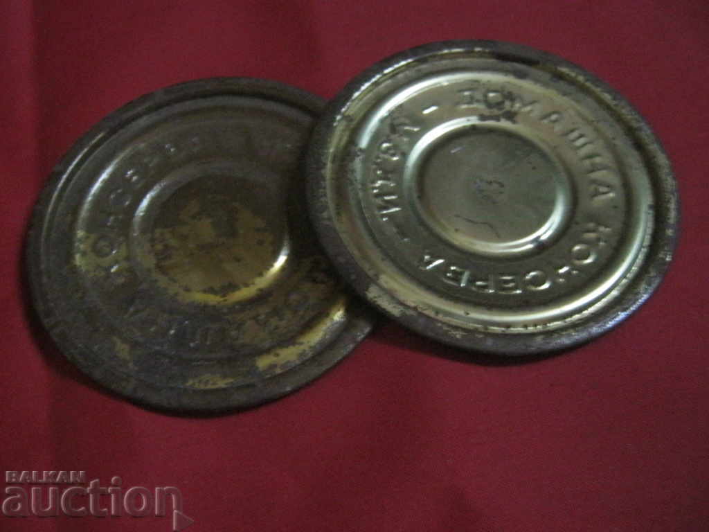 Auction Caps for cans. Homemade can. M.D.I. Auction Caps for cans. Homemade can. M.D.I.