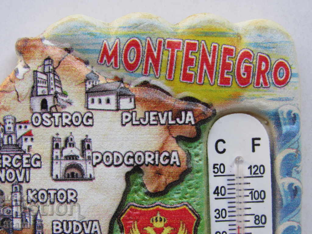 Delivery of Authentic 3D magnet-thermometer from Montenegro, series-9 Delivery of Authentic 3D magnet-thermometer from Montenegro, series-9