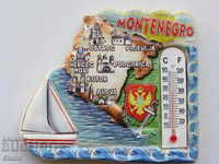 Authentic 3D magnet-thermometer from Montenegro, series-9