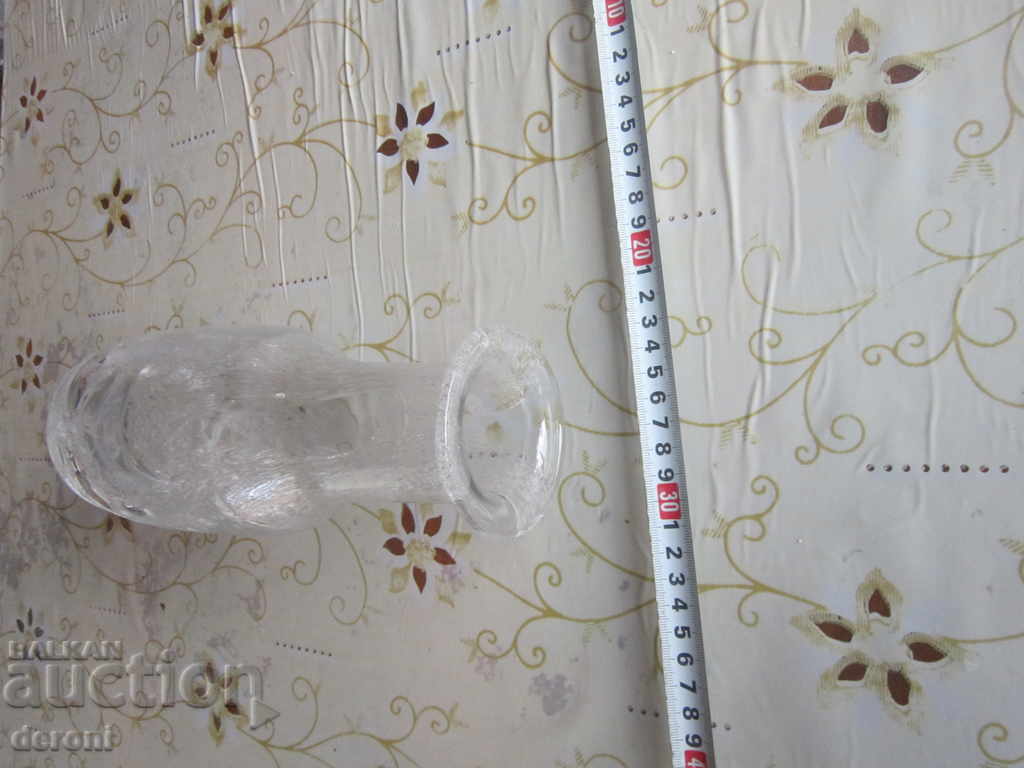 Аукцион Невероятна немска гарафа ваза духано стъкло Аукцион Невероятна немска гарафа ваза духано стъкло