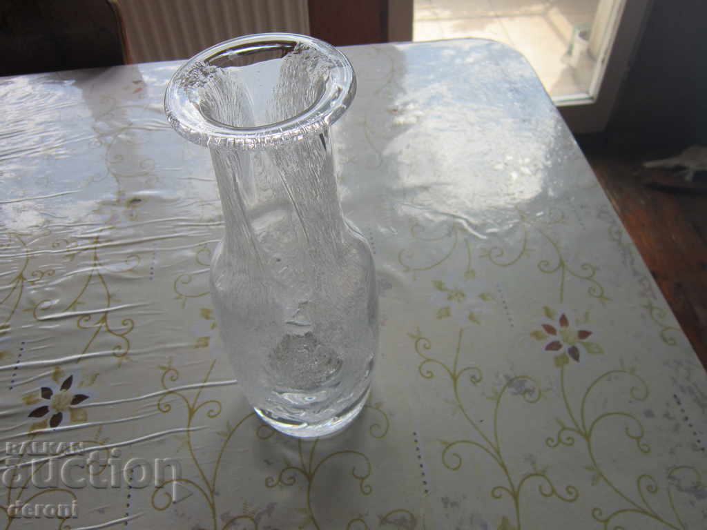 Доставка на Невероятна немска гарафа ваза духано стъкло Доставка на Невероятна немска гарафа ваза духано стъкло