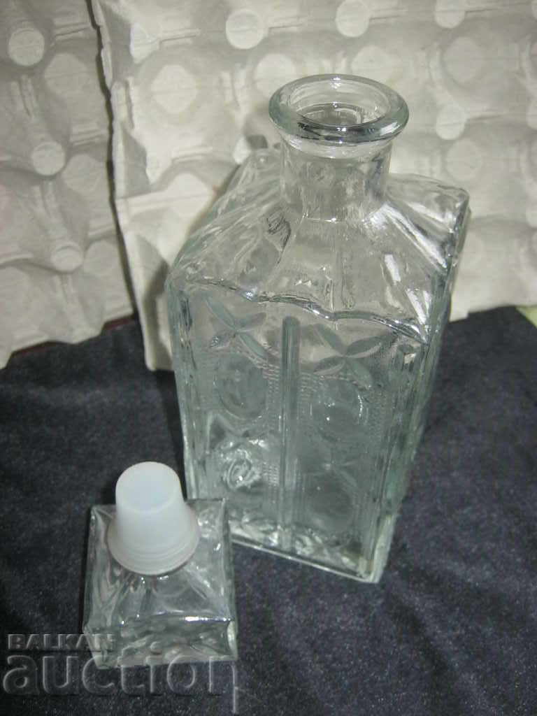Glass bottle. Carafe. For alcohol - 5 Glass bottle. Carafe. For alcohol - 5