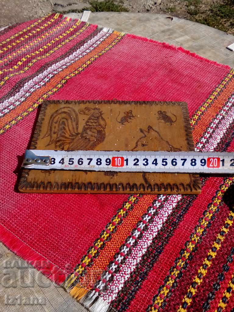 Auction Old pyrographic picture Auction Old pyrographic picture