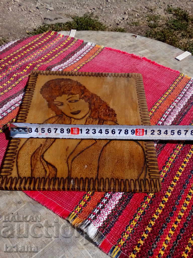 Licitație Imagine pirografică veche