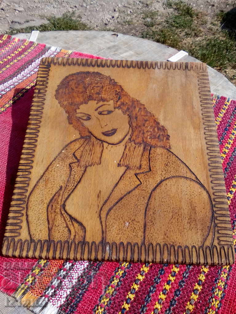 Old pyrographic picture