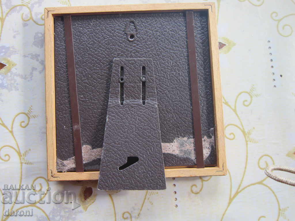 Auction An old German frame for a picture of passepartout and glass Auction An old German frame for a picture of passepartout and glass