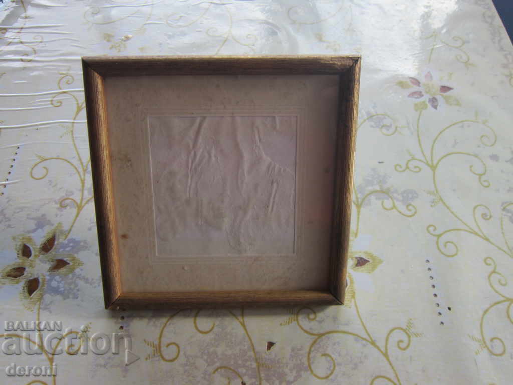 Delivery of An old German frame for a picture of passepartout and glass Delivery of An old German frame for a picture of passepartout and glass