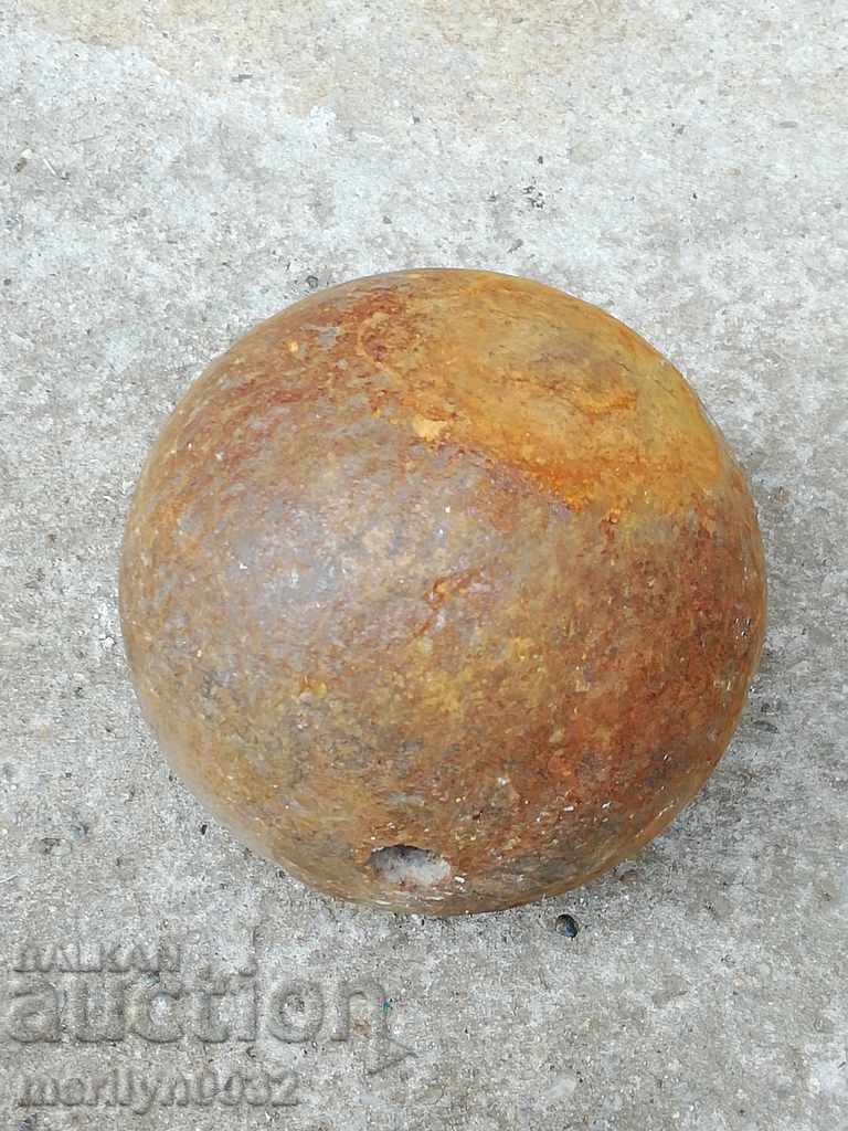 Vechi ghiulea tun obuz mortar, bombardament Războiul Crimeei RTOV - 6