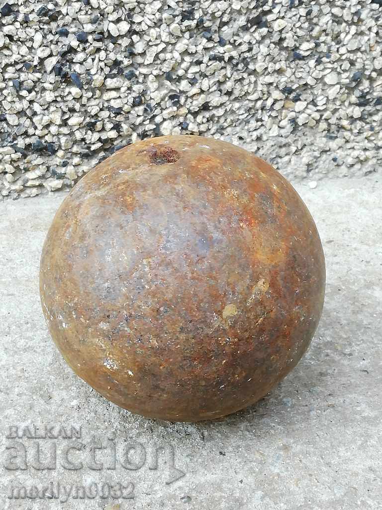 Vechi ghiulea tun obuz mortar, bombardament Războiul Crimeei RTOV - 7