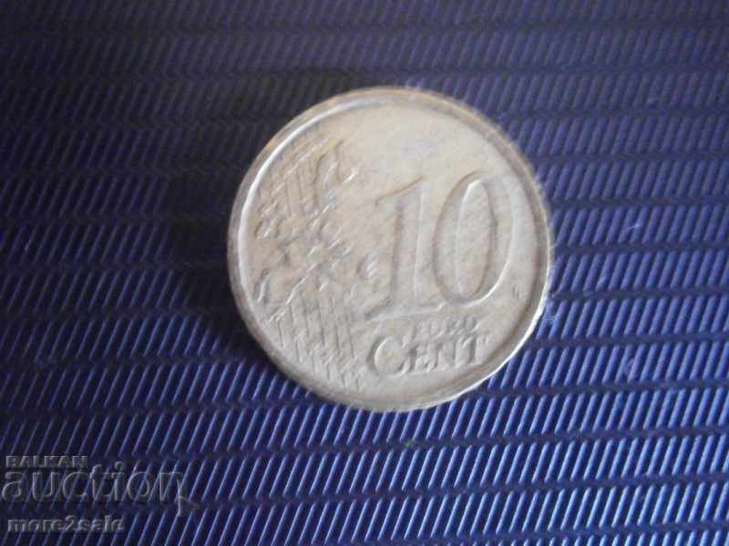 10 EURO CURRENCY FRANCE 2002 COIN