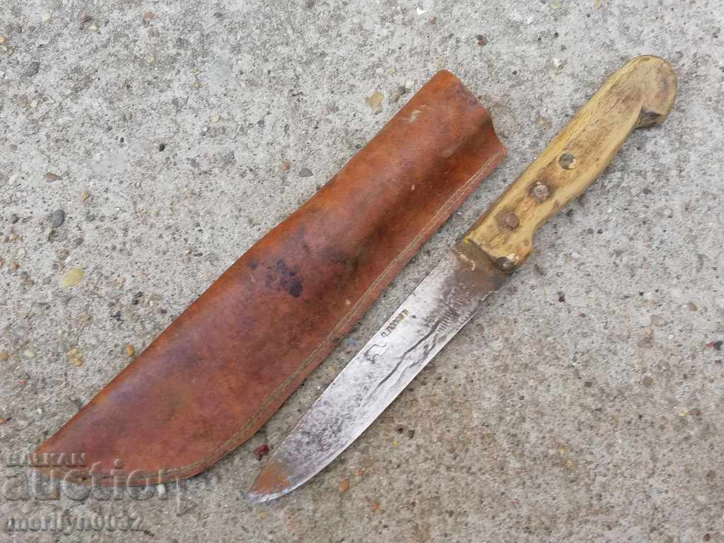 Auction Old butcher's knife with kania kama kulak Kingdom of Bulgaria Auction Old butcher's knife with kania kama kulak Kingdom of Bulgaria