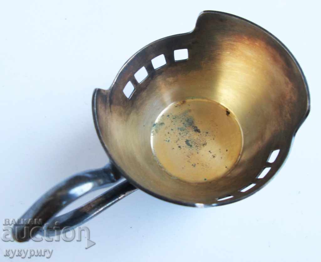 An old silver cup with a dish decorated Art Deco with price 35.00 BGN | € 17.90 An old silver cup with a dish decorated Art Deco with price 35.00 BGN | € 17.90