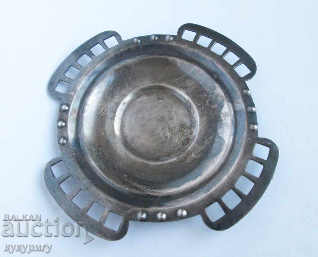 Delivery of An old silver cup with a dish decorated Art Deco Delivery of An old silver cup with a dish decorated Art Deco