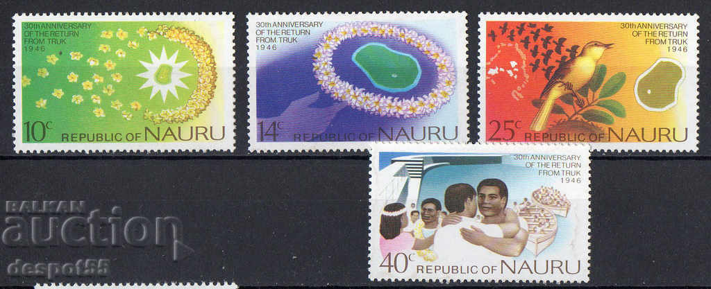 1976 Науру. 30 г. от завръщането на коренните жители на о-ва