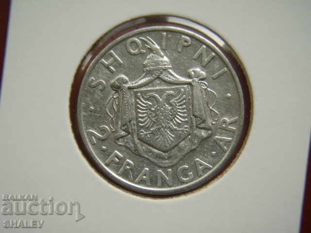 Delivery of 2 Frang Ar 1935 Albania (2) - XF/AU Delivery of 2 Frang Ar 1935 Albania (2) - XF/AU