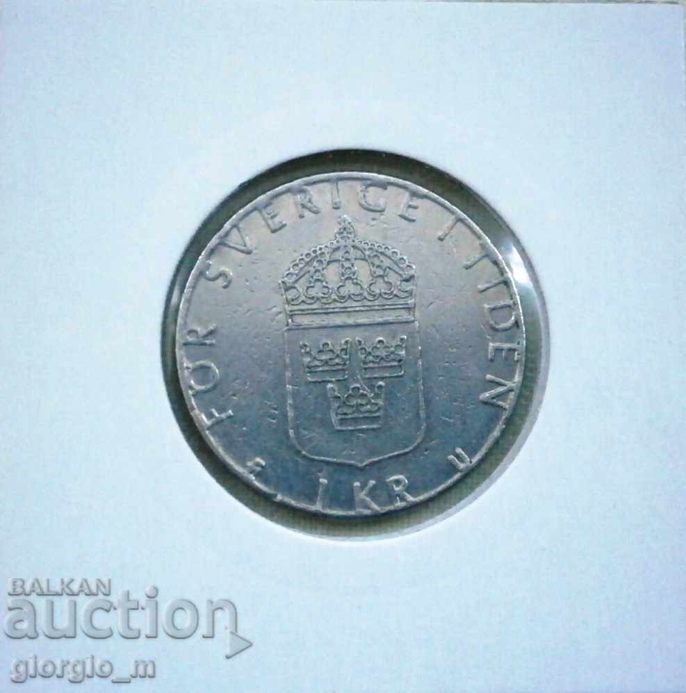 1 kr. Sweden - 1978
