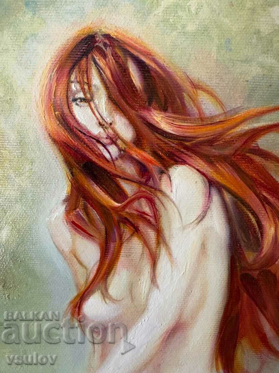 Delivery of SAMODIVA huge picture oil paints naked woman