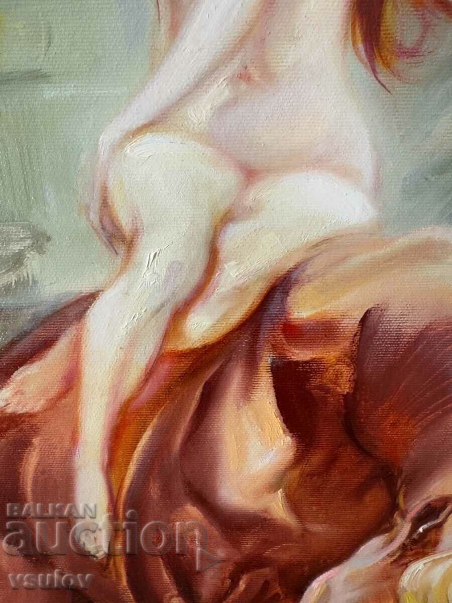 SAMODIVA huge picture oil paints naked woman - 5