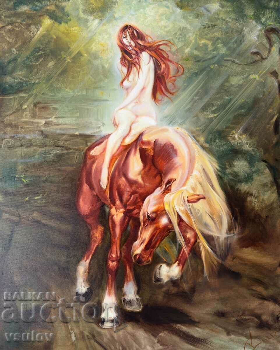 SAMODIVA huge picture oil paints naked woman