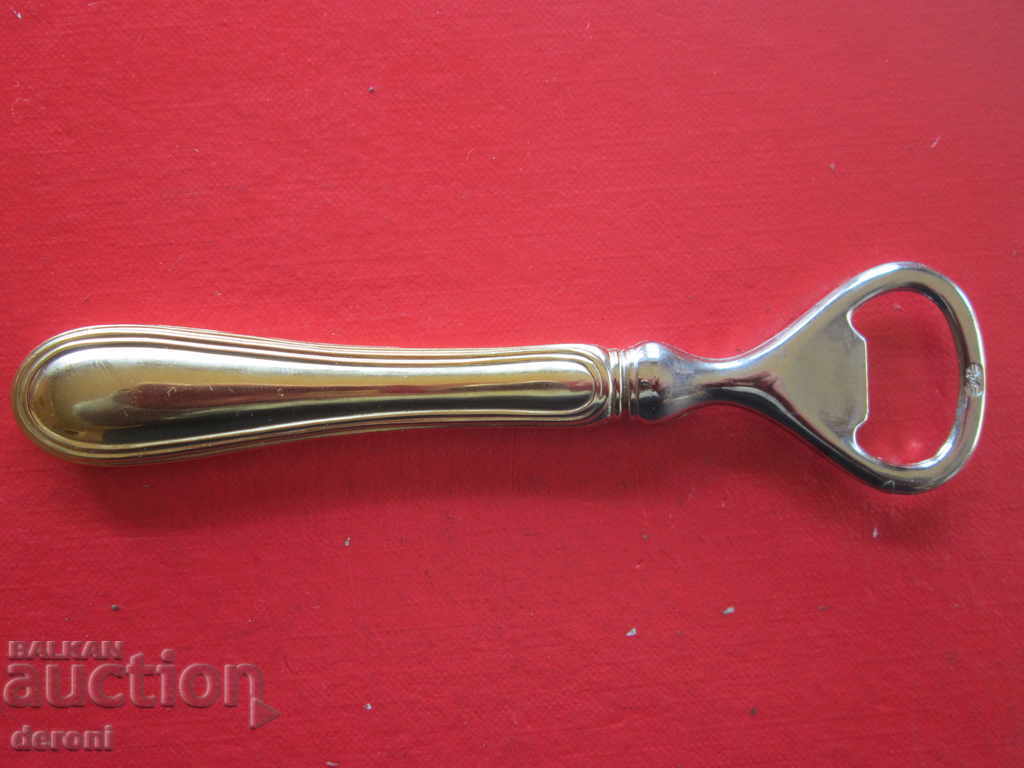 Unique bronze gilded opener marking crown with price 25.00 BGN | € 12.78