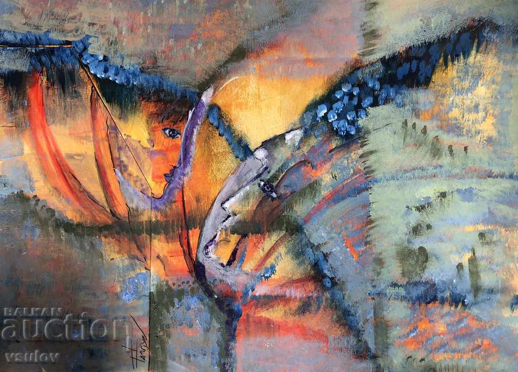 HOT AWAKEN - acrylic painting HOT AWAKEN - acrylic painting