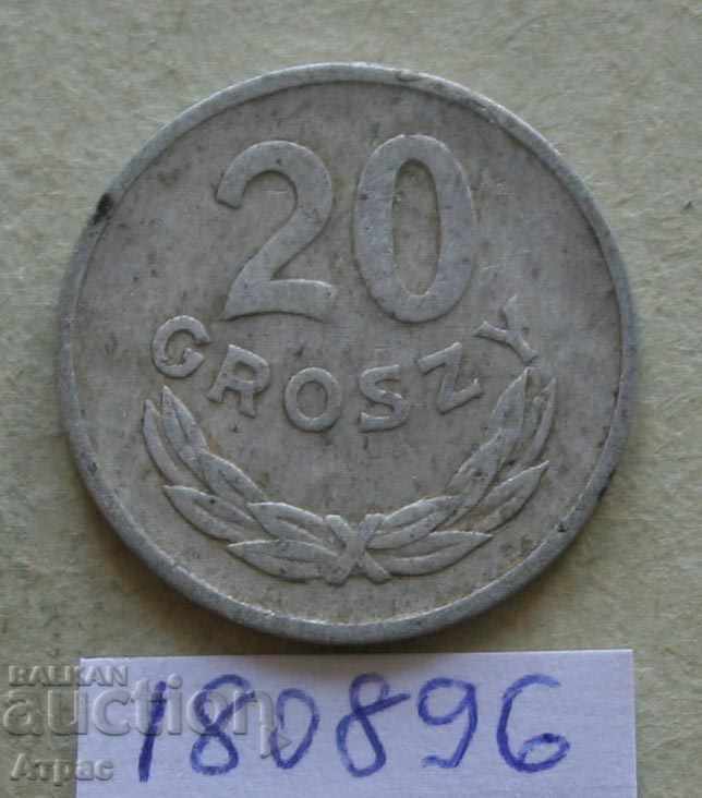 20 Groshes 1963 Polonia