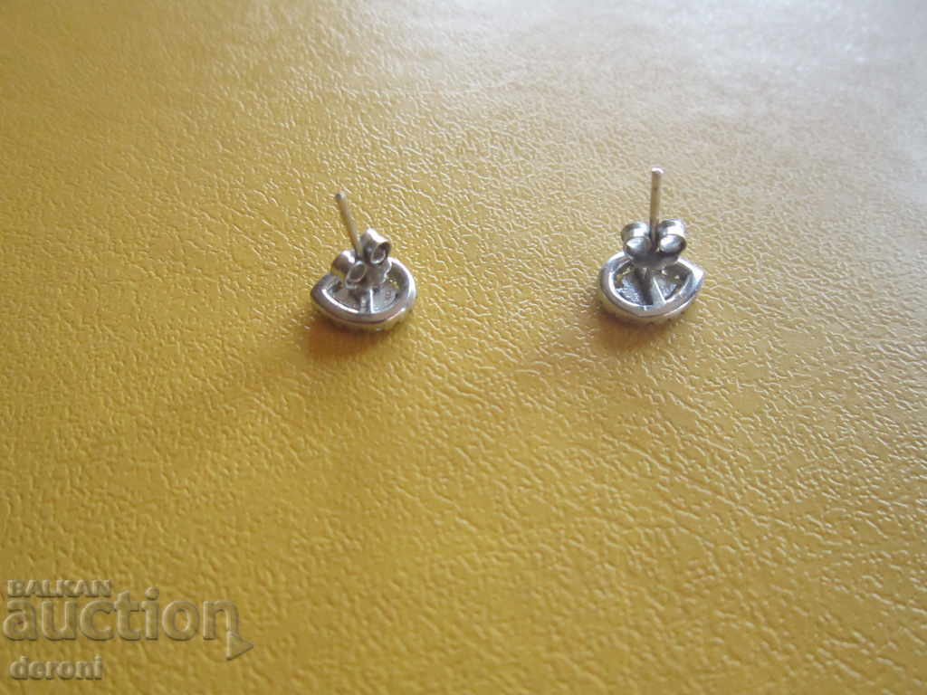 Delivery of Unique silver earrings earrings enamel and silver stones 925 Delivery of Unique silver earrings earrings enamel and silver stones 925