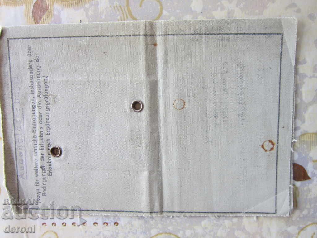 Old German document driving license photo - 5