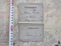 Стар немски документ шофьорска книжка снимка