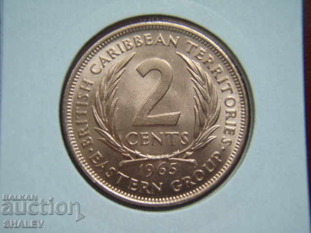 2 Cents 1965 British Caribbean Territories - Unc with price 8.89 BGN | € 4.55 2 Cents 1965 British Caribbean Territories - Unc with price 8.89 BGN | € 4.55
