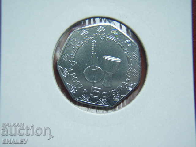 Delivery of 5 Ouguiya 2017 Mauritania - Unc